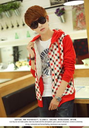 2014春裝新款 韓版開衫連帽拉鏈衛衣，點亮青少年男生的時尚穿搭